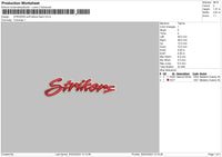 Strikers Puff Without Foam Embroidery File 6 sizes