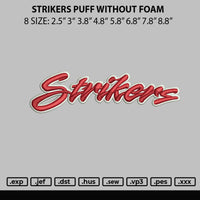 Strikers Puff Without Foam Embroidery File 6 sizes