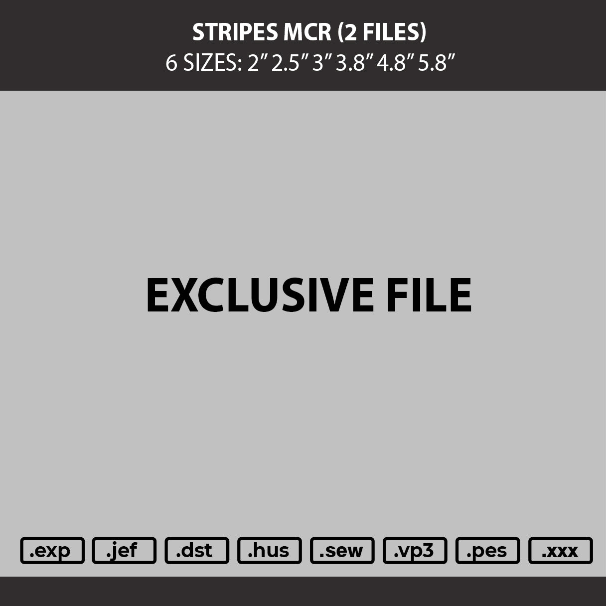 Stripes Mcr Embroidery 2 Files