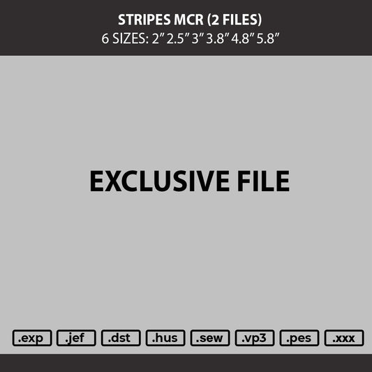 Stripes Mcr Embroidery 2 Files