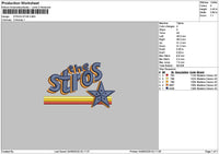 Strostext Embroidery File 6 sizes