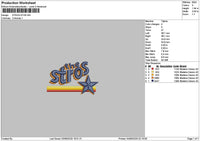 Strostext Embroidery File 6 sizes