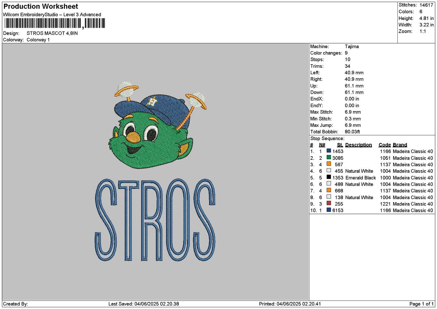 Strostext V2 Embroidery File 6 sizes