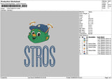 Strostext V2 Embroidery File 6 sizes