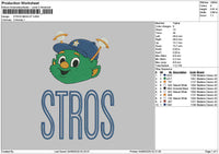 Strostext V2 Embroidery File 6 sizes