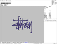 Stassy Embroidery File 4 size