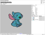 Stitch Blue Embroidery File 3 size