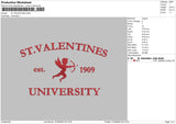 ST Valentines Embroidery File 5 sizes