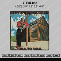 Stevie Ray Embroidery File 4 size