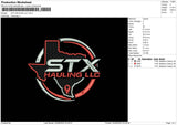STX Hauling Embroidery File 5 sizes
