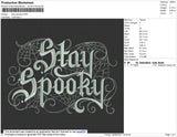 Stay Spooky Embroidery File 4 size