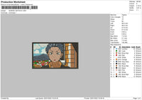 Subaru Natsuki Embroidery File 4 size