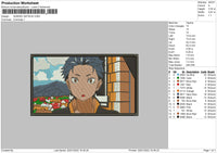 Subaru Natsuki Embroidery File 4 size