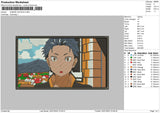 Subaru Natsuki Embroidery File 4 size