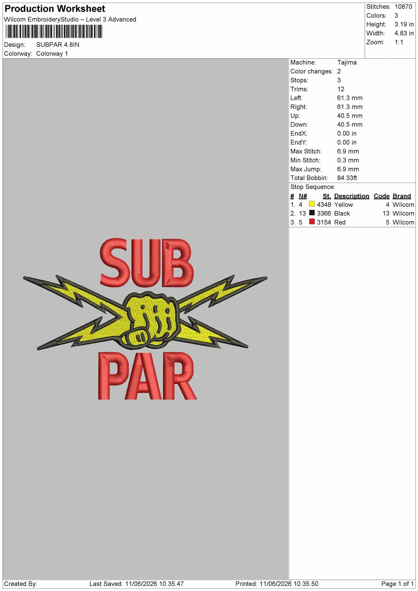 Subpartext Embroidery Machine Design File 6 sizes