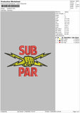 Subpartext Embroidery Machine Design File 6 sizes