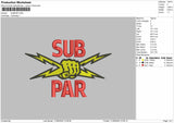 Subpartext Embroidery Machine Design File 6 sizes