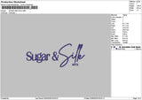 Sugartext Embroidery File 6 sizes