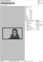 Suguru Getou Embroidery File 4 size