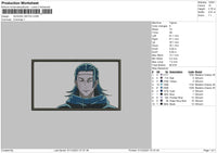 Suguru Getou Embroidery File 4 size