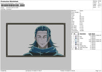 Suguru Getou Embroidery File 4 size