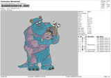 Sully N Boo Embroidery File 5 sizes