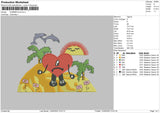 Summer Love Embroidery File 4 size