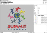 Summit Academy Embroidery File 4 size