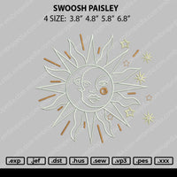 Sun Embroidery File 4 size