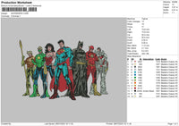 Superhero 23 Embroidery File 6 sizes
