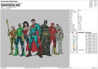 Superhero 23 Embroidery File 6 sizes