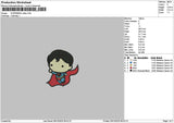 Chibi Hero 0910 Embroidery File 6 sizes
