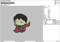 Chibi Hero 0910 Embroidery File 6 sizes