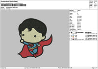 Chibi Hero 0910 Embroidery File 6 sizes
