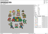 Super Mario Embroidery File 6 sizes