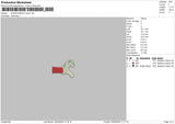 Mario Hand 02 Embroidery File 6 sizes
