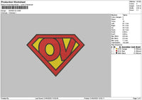 Ov Super Embroidery File 6 sizes