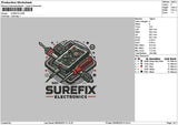 Surefixtext Embroidery File 6 sizes