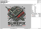 Surefixtext Embroidery File 6 sizes