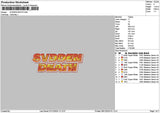 Svddentext Embroidery File 6 sizes