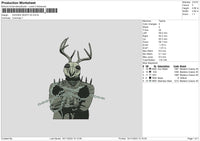 Sudden Dv2 Embroidery File 6 sizes
