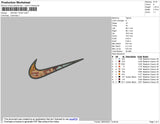 Swoosh Toga Embroidery File 4 size