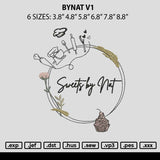 Bynat V1 Embroidery File 6 sizes