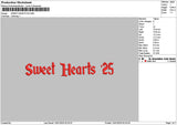 Sweet Text 1301 Embroidery File 6 sizes