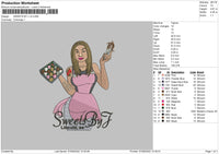 Sweets By J Embroidery File 5 sizes