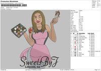 Sweets By J Embroidery File 5 sizes