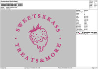 Sweetstext 02 Embroidery File 6 sizes