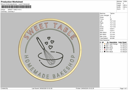 Sweet Circle 2909 Embroidery Machine Design File 6 sizes
