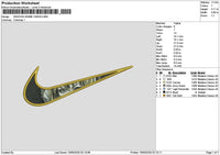 Swoosh Anime 1505 Embroidery File 6 sizes