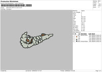 Swoosh Appa Cloud Embroidery File 4 sizes